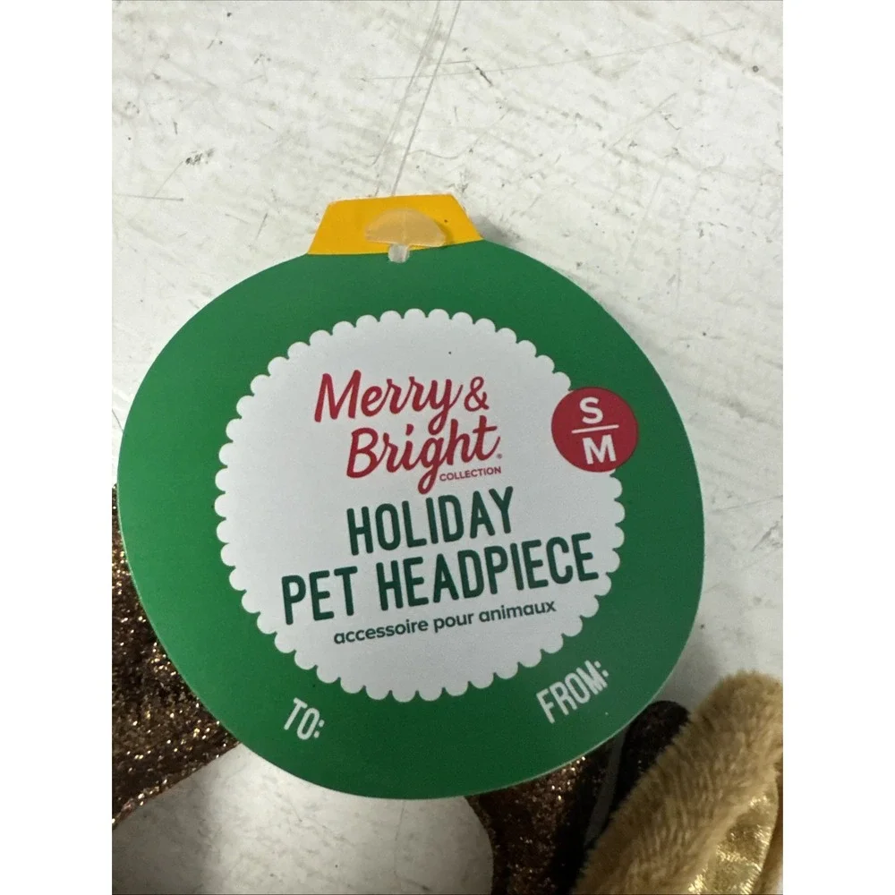 Merry Bright PET Headpiece Dog Reindeer Costume 